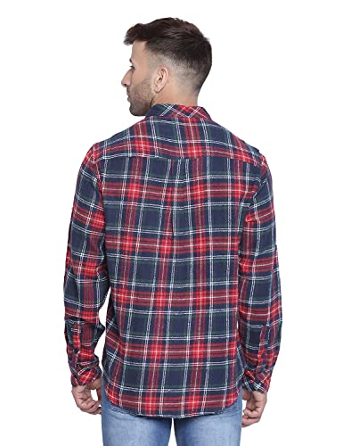 Image of oxolloxo Slassic Black Brush Check Men Shirt