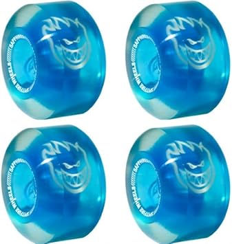 Spitfire Wheels Sapphire 90DU Clear/Blue Skateboard Wheels - 56mm 90a Set of 4