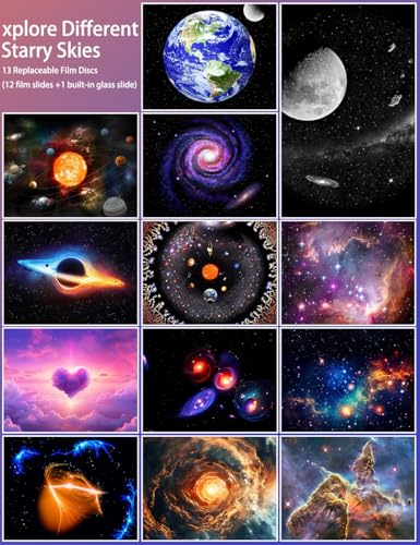 Image of Galaxy Projector, 13 in 1 Planetarium Star Projector for Bedroom Decor | 360 Rotating Nebula Lamp, Timer ,Starry Night Light for Kids, Ceiling & Room Decoration