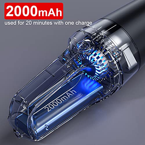 Aspiradora de automóviles inalámbricos portátiles 5000PA Super Suction 2000MAH Handheld Handheld Casero de vacío Coche Hogar Dual Uso