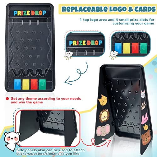 Juego Prize Drop con tablero plegable y 12 fichas miniatura 3
