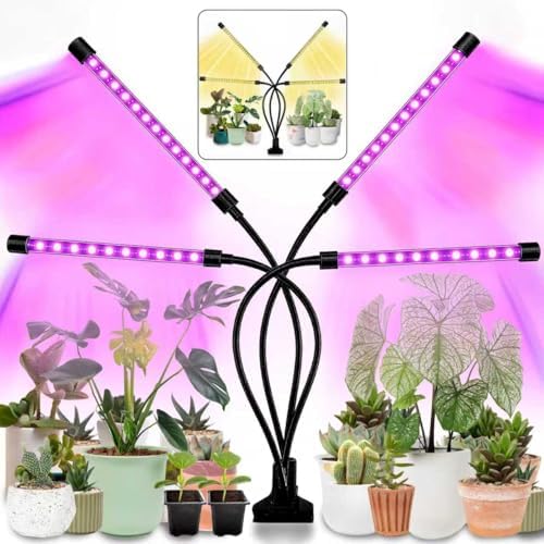 Luz de cultivo para plantas de interior – Versão atualizada 80 lâ...