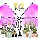 Grow Light for Indoor Plants -Plant Light with Upgraded Version 80 LED Lamps with Full Spectrum & Red Blue Spectrum,3/9/12H Timer,10 Dimmable Level, Adjustable Gooseneck,3 Switch Modes