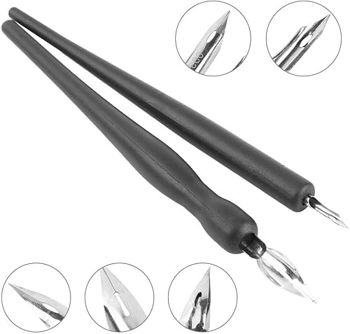 Miniatura 6 de Juego de bolígrafos de inmersión de cómic de dibujos animados, 1 juego de bolígrafos de inmersión de caligrafía, artista de manga de dibujos