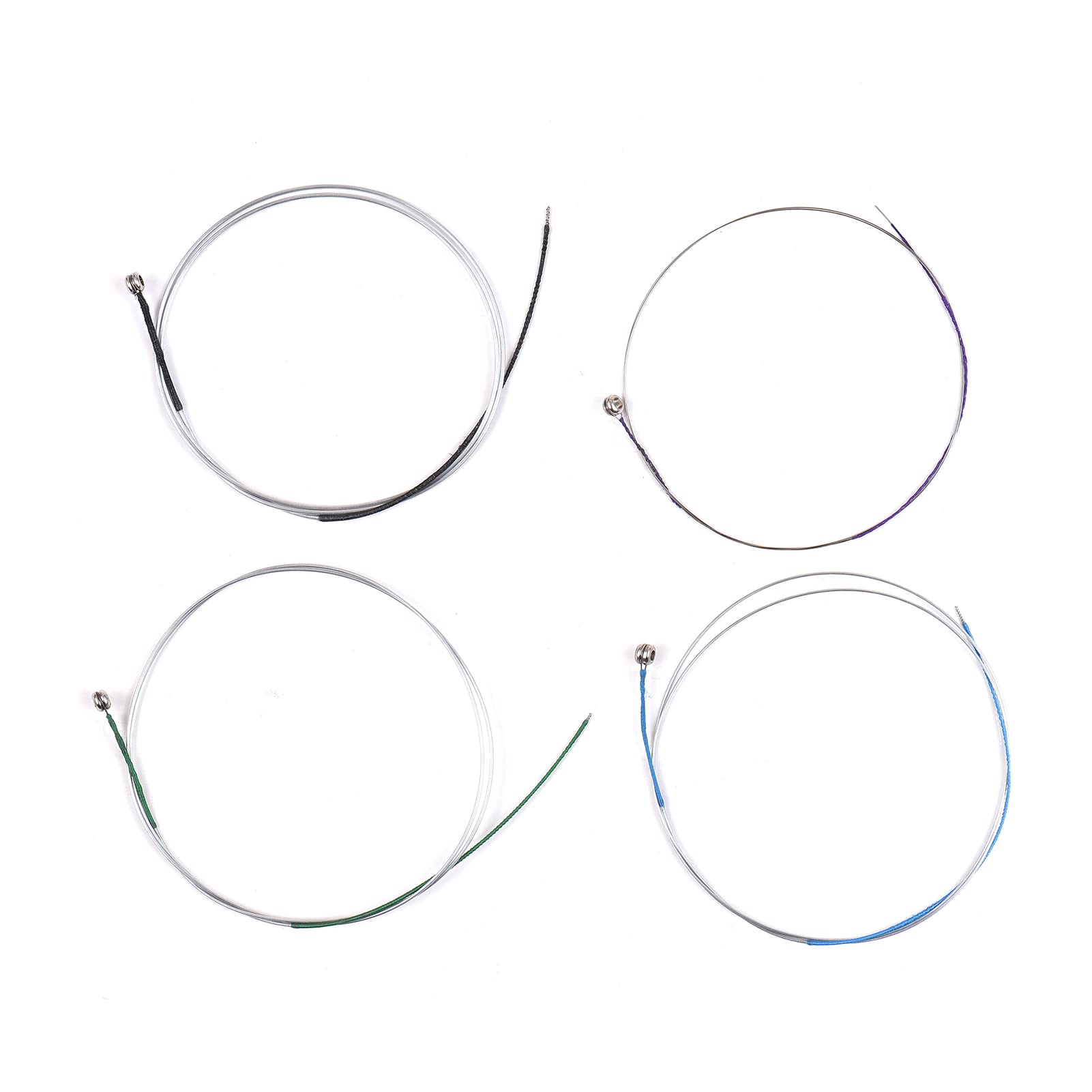Fawoonu 4 PCS Violin Strings for 1/2 Violins Magnesium Aluminum Wound Universal Full Set (G-D-A-E) Fiddle String Silver Type 2