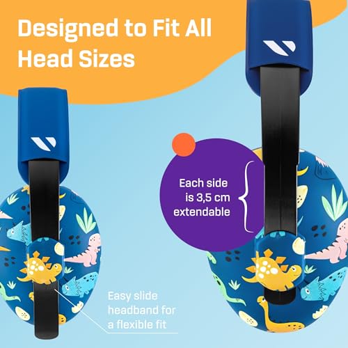 Vanderfields 8719558524235 Baby Ear Protection Noise Cancelling Headphones For Babies, Toddlers, Infants 3 Months To 2 Years,Dinosaur Club thumb #6
