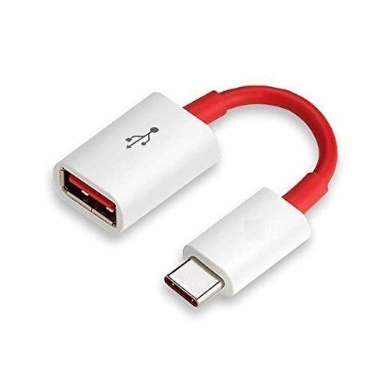 CROSSVOLT USB 3.0 to USB Type C OTG Cable Male-Female Adapter Compatible with All C Type Supported Mobile Smartphone and Other Devices (White & Red) (B08J3XC97B) Amazon Price History, Amazon Price Tracker