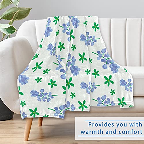 Couverture douce fleurie plaid lit et canapé 150x100 cm - 7