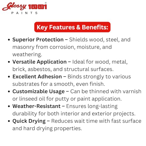 Image of 1001 Superior White Zinc Paste (Safeda) | High-Coverage, Fast-Drying Formula | Thick Paste Ideal for Putty Preparation & Protective Coating on Metal & Wood | 1 Kg