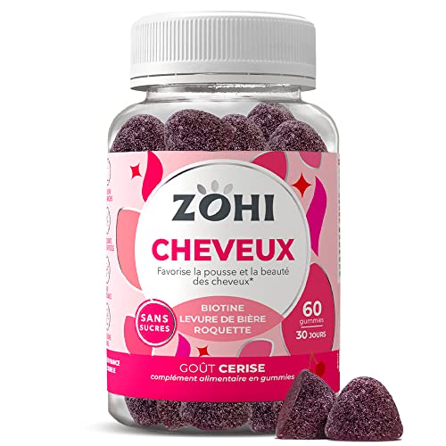 Complément Alimentaire Cheveux -Gummies Cheveux favorisant la pousse et la