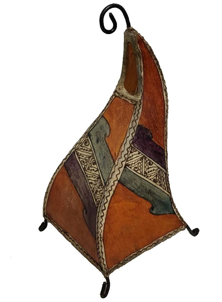 山羊革モロッコ エスニック ランプ スタンドランプ テーブル