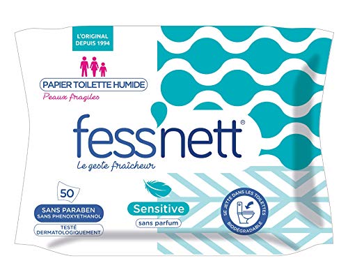 Fess'nett 敏感湿润卫生纸 50 片 1 片