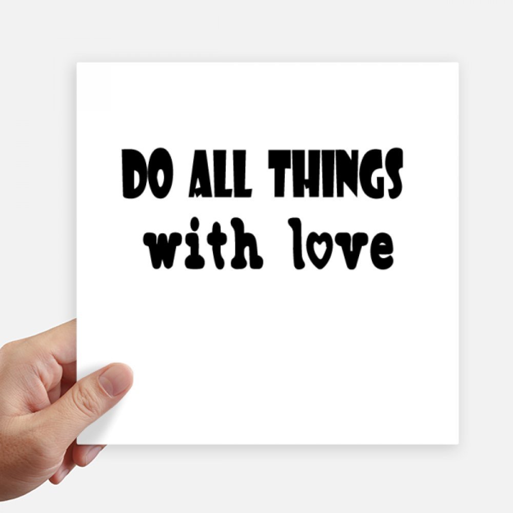 Pegatinas con la frase Las Cosas con Amor para decorar habitaciones