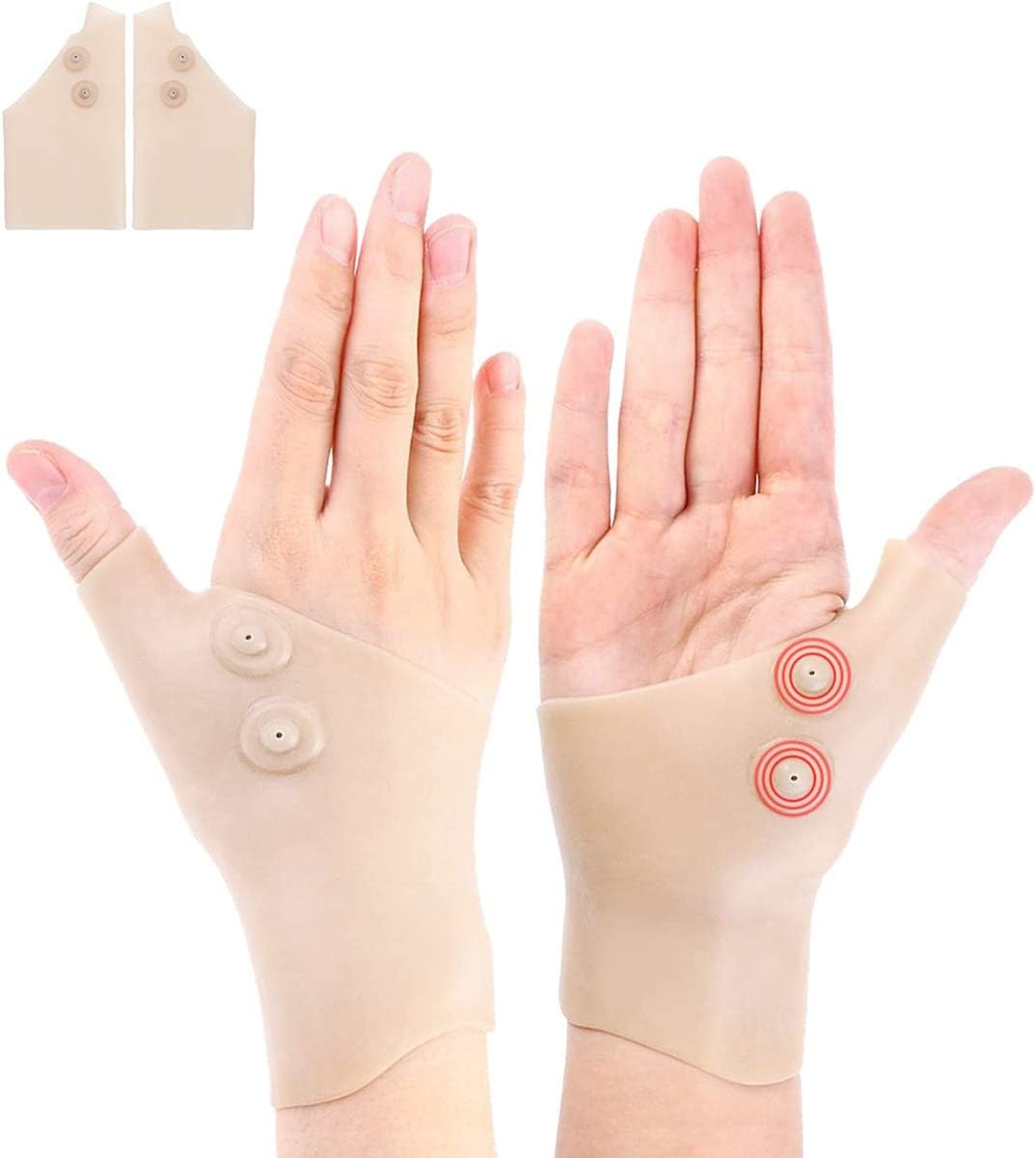 2 Gel Wrist Thumb Support Braces Waterproof Breathable Carpal Tunnel Wrist Support Relief for Thumb Arthritis, Carpal Tunnel, Tenosynovitis for Men and Women Fits Both Hands