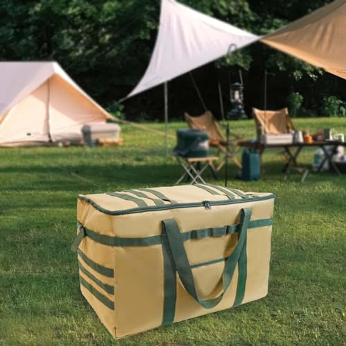 Heavy Duty Outdoor Gear Storage Bag for Camping and Hiking, Khaki2