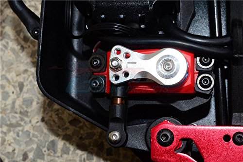GPM Racing Tirante A Molla Con Corno Servo In Alluminio 25T Nero Per Typhon/Talion (ARR16025-BK)