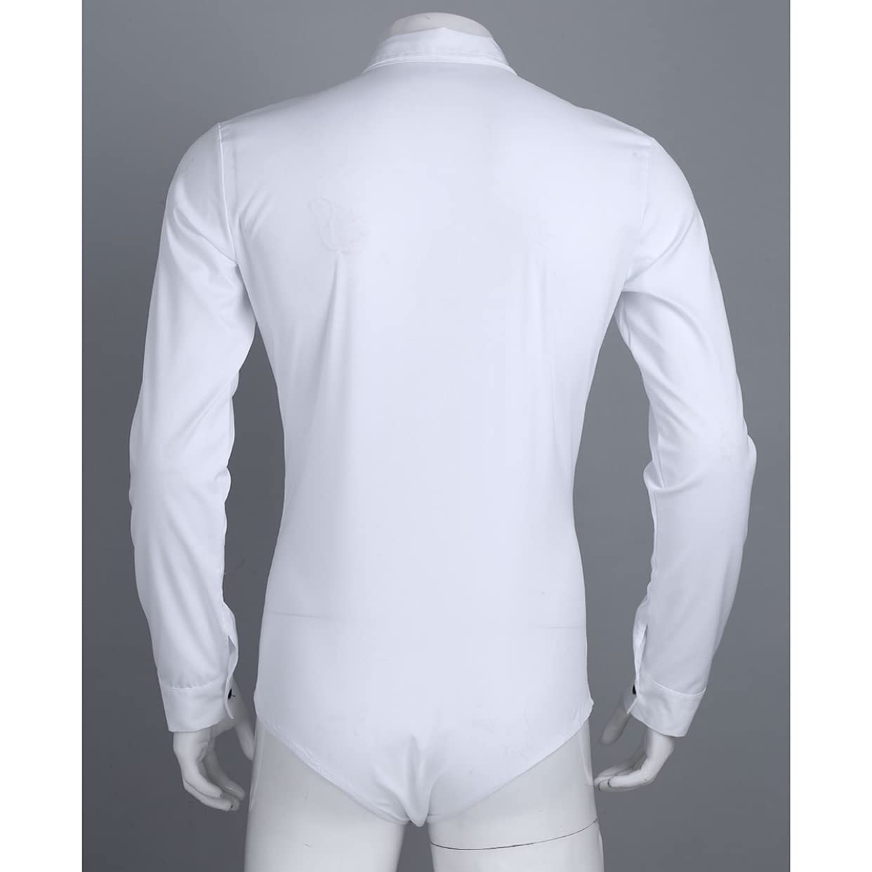 Mufeng Body Chemise Homme Body String Combinaison T Shirt Chemise Homme Mariage Cérémonie Baptème Soirée Bals Chemise de Costume Smoking Homme M-3XL