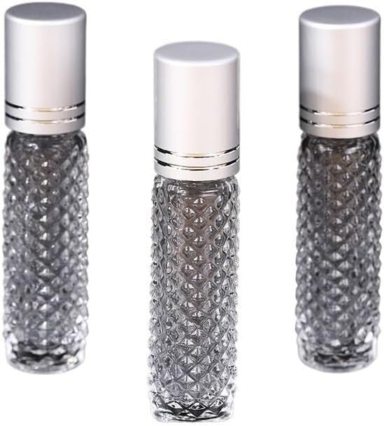 Mini butelki podróżne na perfumy, atomizer do perfum 3 szt. Mini przenośne 10 ml szklane butelki w kulce Pojemnik na olejki eteryczne Pusta butelka w kulce Prosta butelka na perfumy z możliwością wiel
