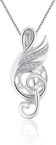 LGSY Dijes de plata de ley 925 con notas musicales y alas de clavo de agudos con circonitas cĂşbicas para manualidades, collares, pulseras, joyerĂa, LGSY Dijes de plata de ley 925 con notas musicales y alas de clavo de agudos con circonitas cĂşbicas para manualidades, collares, pulseras, joyerĂa,