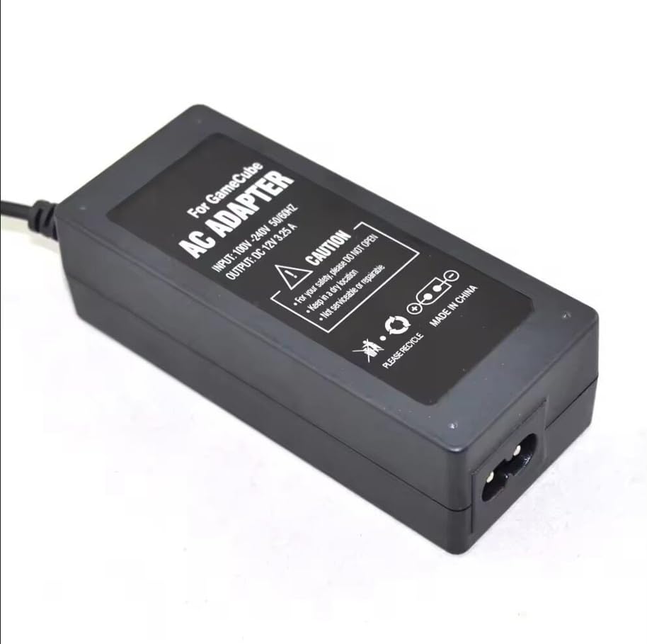 AC Power Adapter Replacement for Nintendo Gamecube Console, NGC Power Supply Charger Cord Compatible with Gamecube System