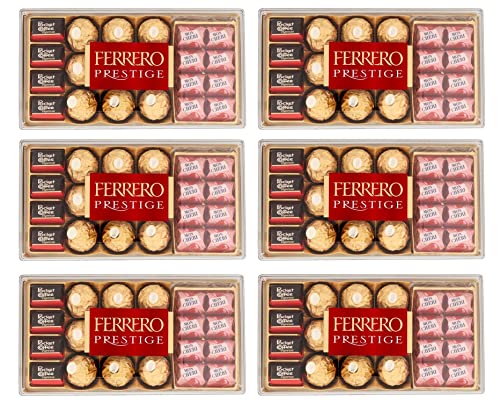 Ferrero Prestige Praline di Cioccolato - Caja de regalo con chocolate (246 g, incluye Mon Chéri, Ferrero Rocher y Pocket Coffee 21 unidades)