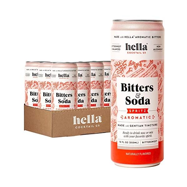 Hella Cocktail Co. Bitters & Soda Bittersweet Spritz 12oz Cans, 12