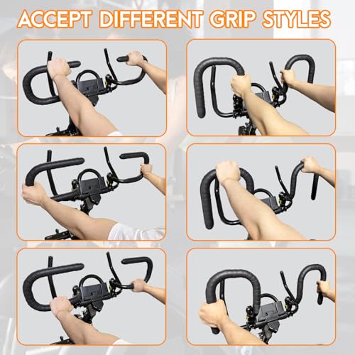 1 Pair U-Handlebar Extender for Indoor Spin Bikes,Get a Comfortable Upright Ride & Multiple Grip Positions to Relieve Strain. - Thumbnail 4