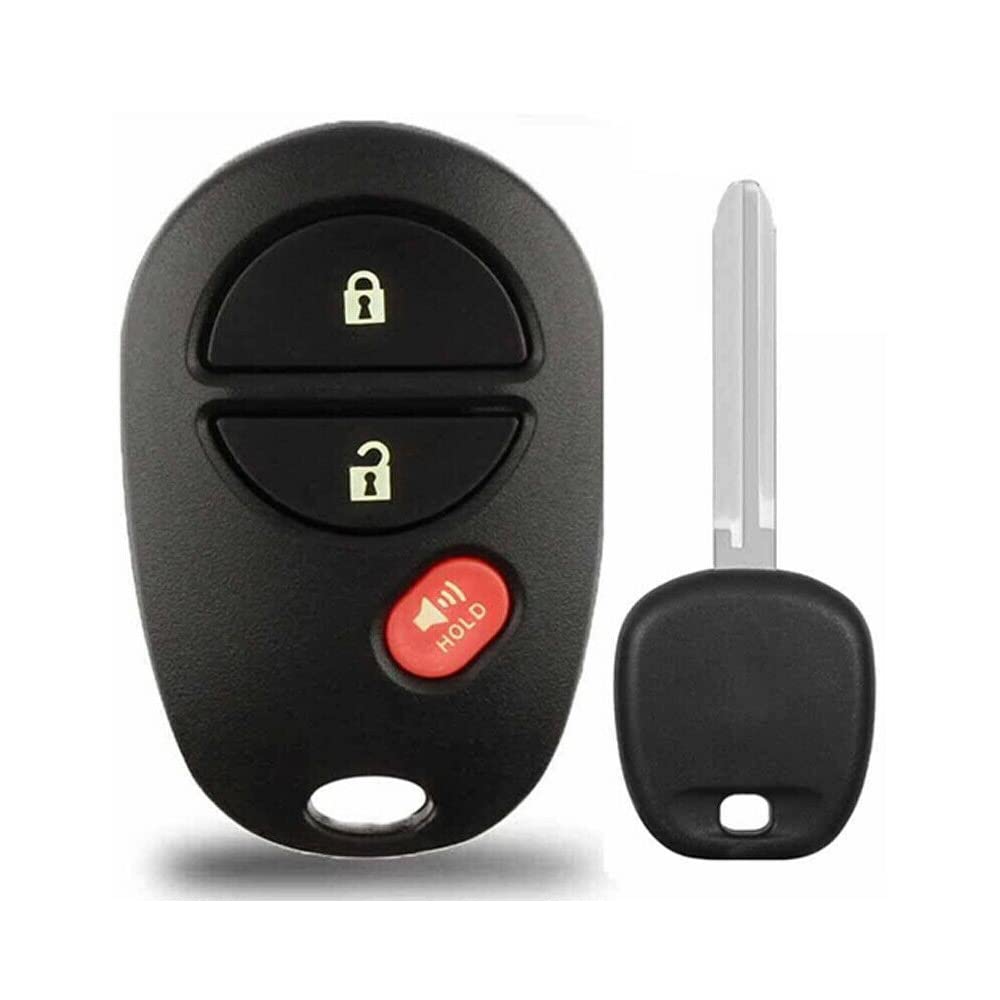 1x New Replacement Keyless Entry Remote Control Key Fob Compatible with & Fits for Toyota GQ43VT20T