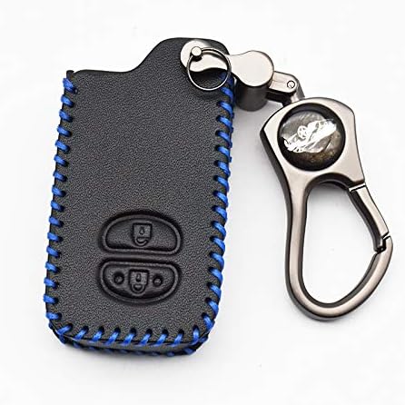 Amazon Co Jp Ontto トヨタ スマート キーケース キーカバー 車用 リモコンカバー 傷防止 オシャレ キーホルダー Toyota アクア 86 マークx Sai プリウスphv カローラ 本革 2ボタン 青い糸 車 バイク