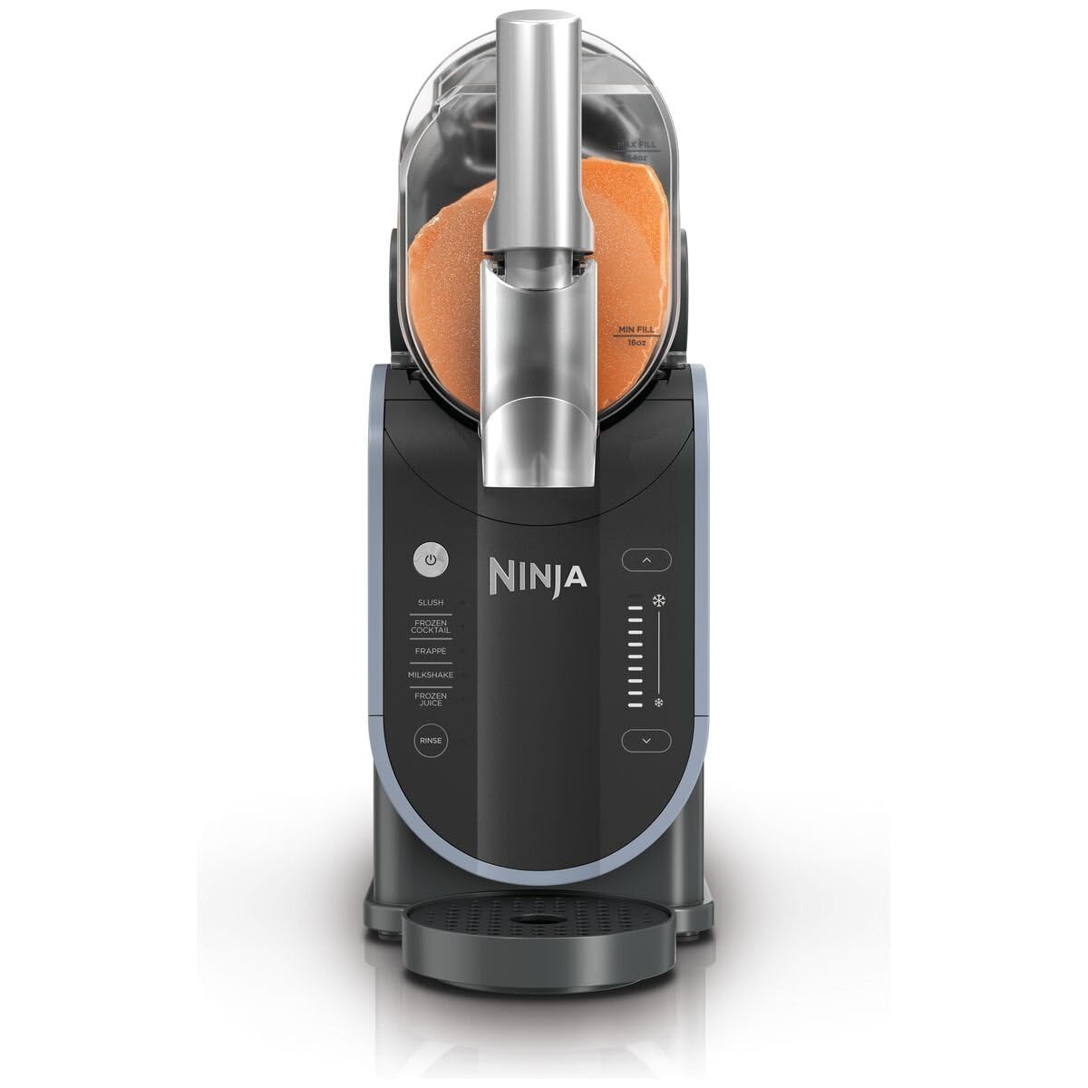 Ninja SLUSHi Frozen Drinks Maker, Create Slush, Frozen Cocktails, Frappé, Milkshakes & Frozen Juice, No Ice or Preperation Needed, WhisperChill Technology, 1.9l Capacity, Blue & Grey FS301UK