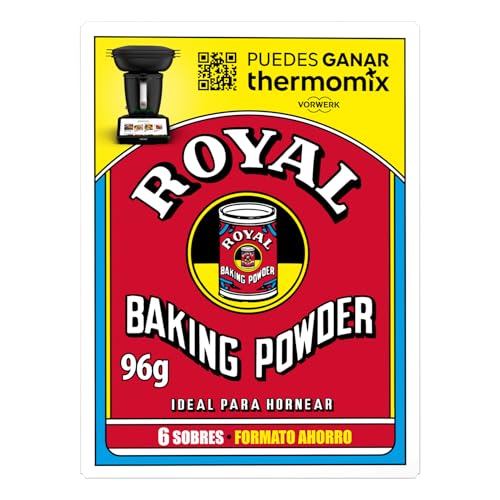 Royal Baking Powder, Polvos para Hornear, Pack 6 x 16 g - 96 g