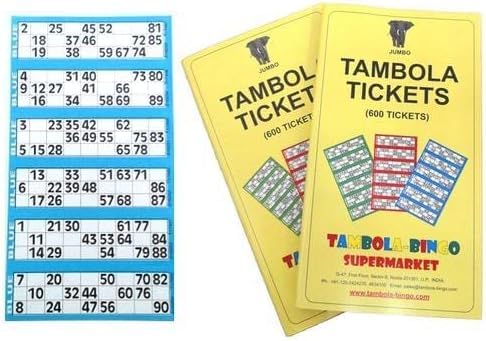bhavika Creation Tambola Tickets, 600 Tickets in 2 Booklets