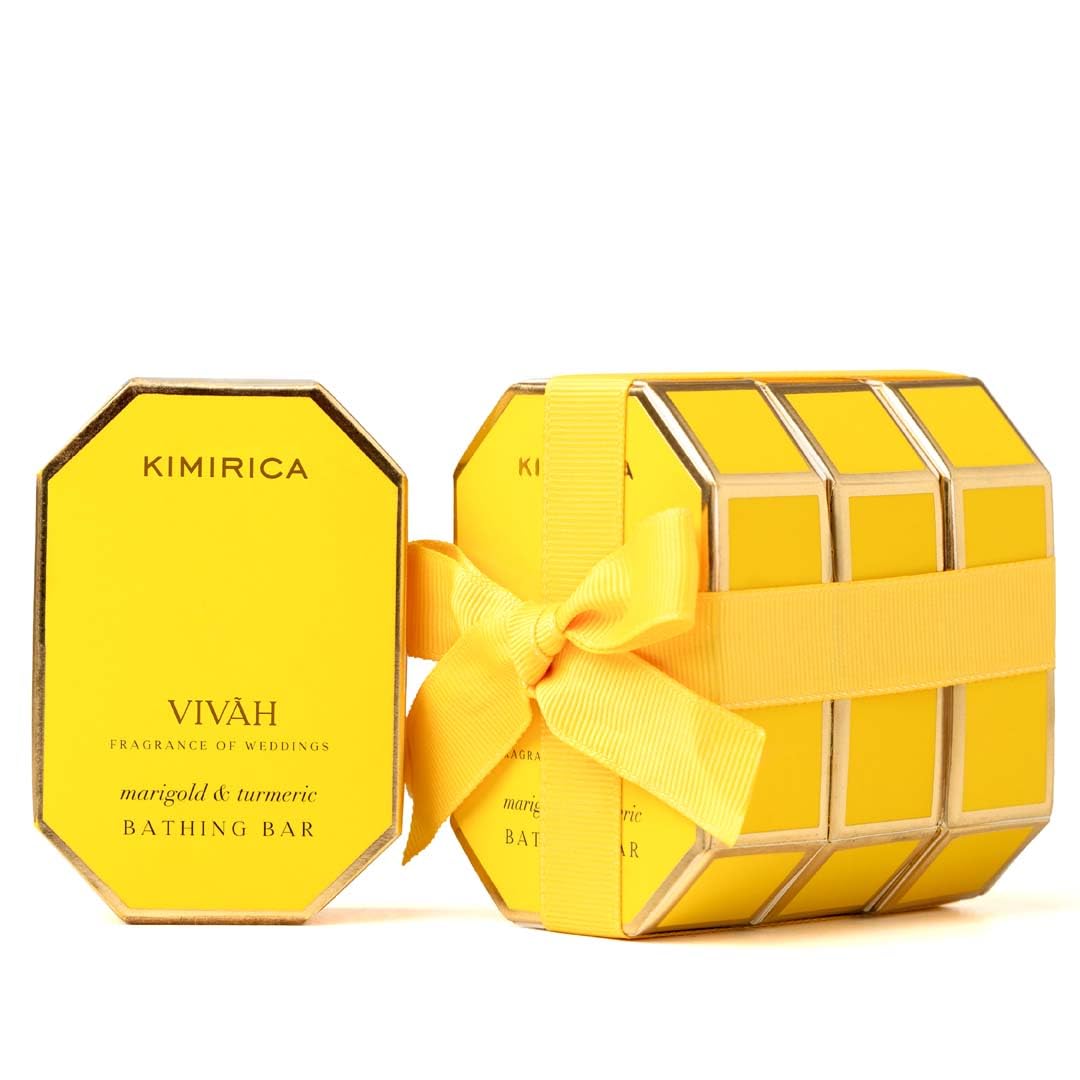Kimirica Vivah Marigold & Turmeric Bathing Bar for Men and Women | Suitable for All Skin Type | Turmeric Bathing Soap with Nourishing & Anti-Aging Properties | 85 Grams (Pack of 3)-image-25