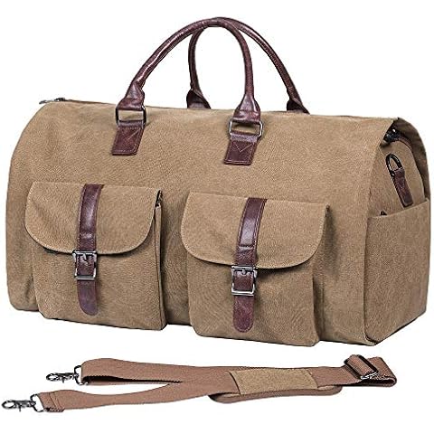 Canvas Garment Bag with Shoe Compartment for Business Travel Cover