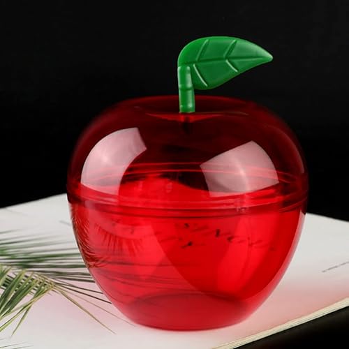 Miniatura 2 de DOITOOL 8 contenedores de manzana roja con forma de manzana, cajas de dulces de boda, bolas rellenables de adornos de Navidad para envolver dulces,