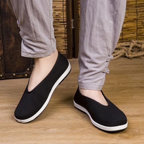 Slip-on Chinese Traditional Tai Chi Shoes, Kung Fu Old Beijing Shoes, Martial Arts Shoes, Canvas Shoes for Men and Women, Chinese Style3
