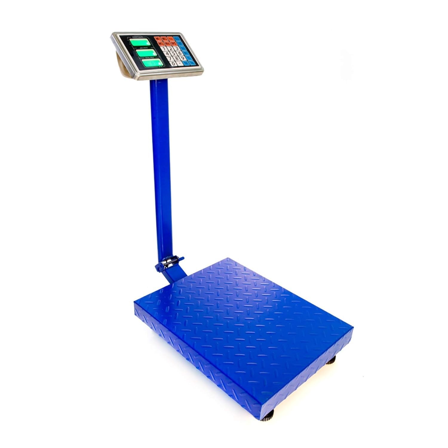 Goujxcy 300KG/661lbs Weight Electronic Platform Scale Digital Heavy Duty Shipping and Folding Postal Scale with 15.75 x 21.65 Durable Large Platform,