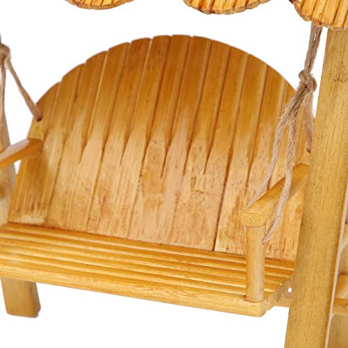 Cadeira de balanço em miniatura, escala realística de 1:12 Cadeira de balanço em miniatura para vara