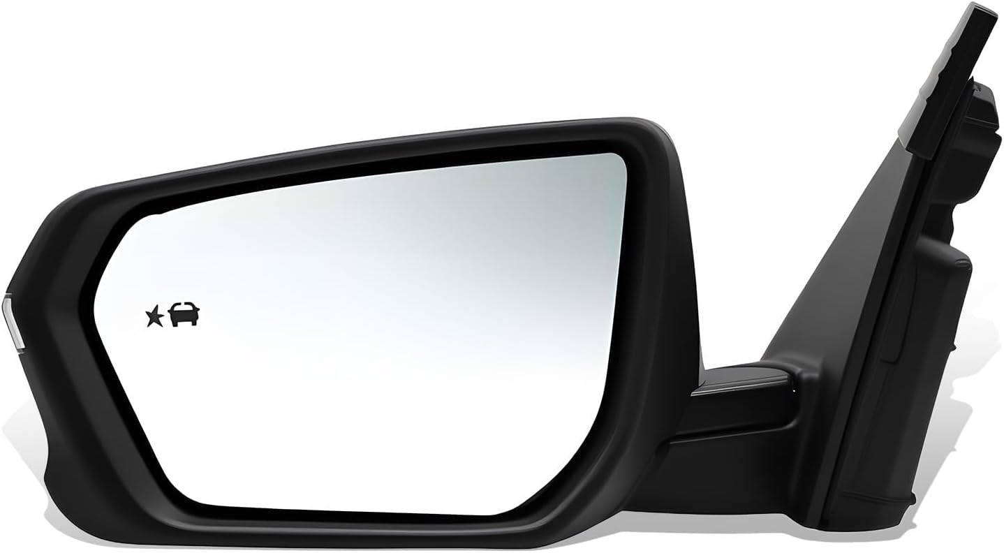 White Left Driver Side Mirror Assembly 8pins Compatible with Equinox/Terrain 2018-2024 Side View Mirror w/Turn Signal & BSM and Heated 84225386 (8 Pins Left)