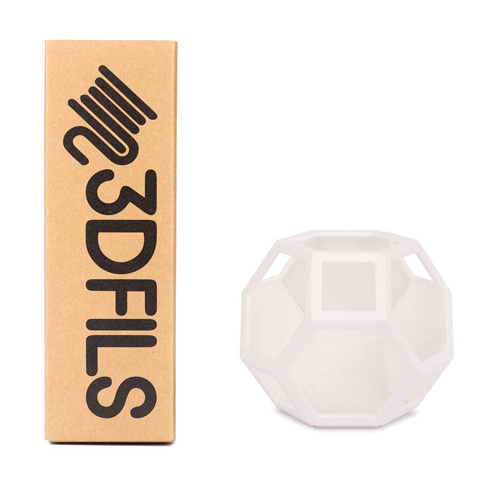 3DFILS - INGEO 3D850 esFil PLA 3D Printing Filament - 1.75mm, 1kg, White