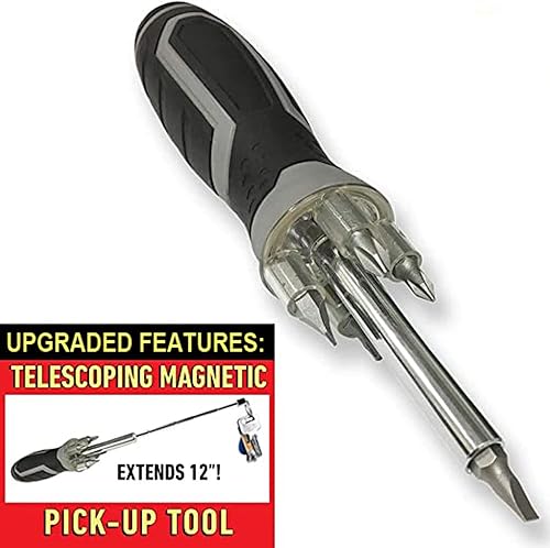 Miniatura 2 de Destornillador LED con enchufe de transmisión y telescopio de 12", herramienta de recogida magnética