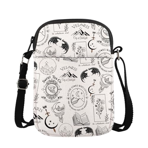 MAOFAED Literary Theme Crossbody Bag, Book Lover Gift, Bookish Merchandise(to starCB)