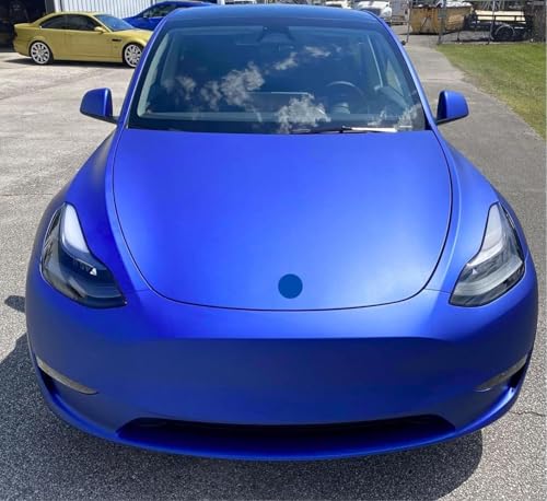 Image of CREON Vinyl Wrap for Car & Bike Self Adhesive Vinyl Wrap Sheet Sticker & Decal Roll Film Auto Car Vehical Air Release (2 feet x 10 feet, Royal Blue Matte Wrap)