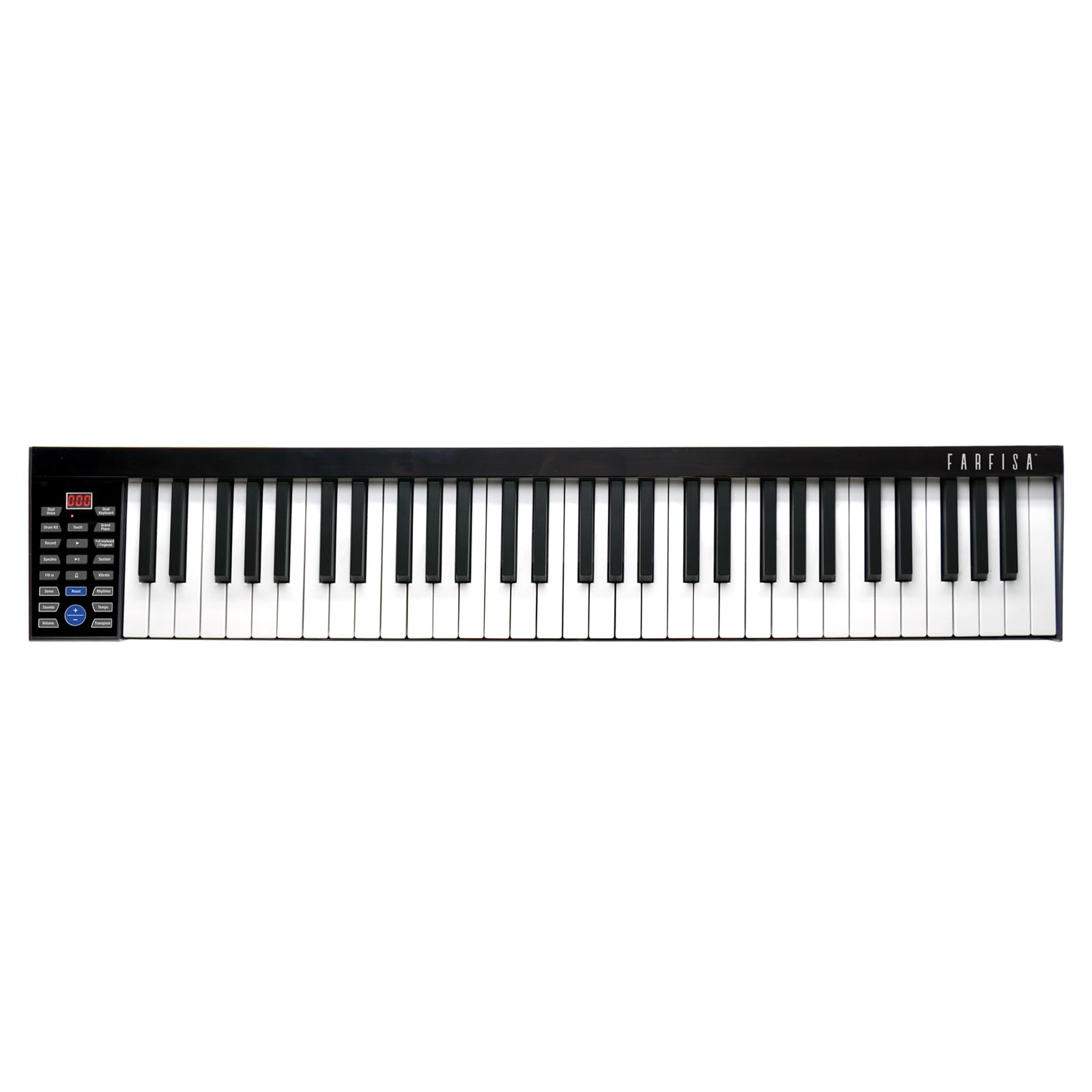 Farfisa | Tastiera Digitale Professionale MIDI a 61 Tasti con Funzione Touch e Altoparlanti Stereo, 91,5x17,6x6,6cm