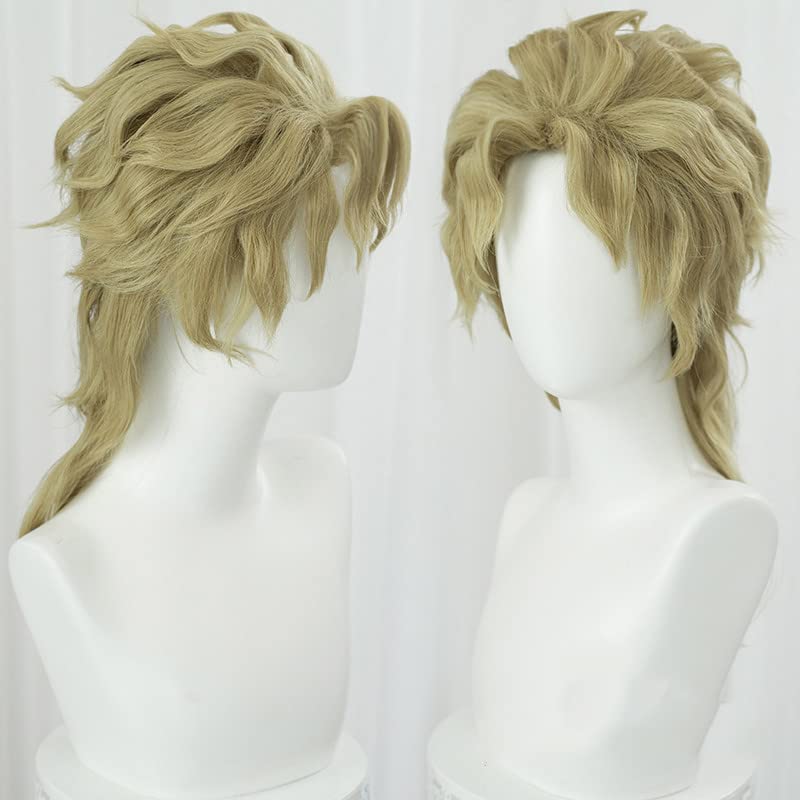 Gold Wig Lifelike Daily Synthetic Hair Full Head Cover Daily Cute Anime Halloween Carnival Comic Exhibition Cosplay Hair Natural COS Ombre Wigs with Bangs image 3