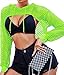 Avidlove Womens Neon 80S Clothes for Women Fishnet Shirt Halloween Fishnet Top Green XL