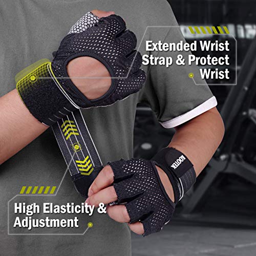 image for Kootek Workout Gloves Weight Lifting Fitness Gloves with Wrist Wrap S