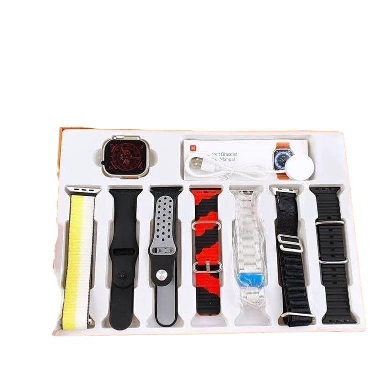 SE HUB Watch BT Calling Sports Mode Fitness 7 Belt for Men & Women Smartwatch (Multicolor Strap, Free Size) | 7 Belt Smart Watch for Men & Women Smartwatch (Multi) (B0DF7GV1HJ) Amazon Price History, Amazon Price Tracker
