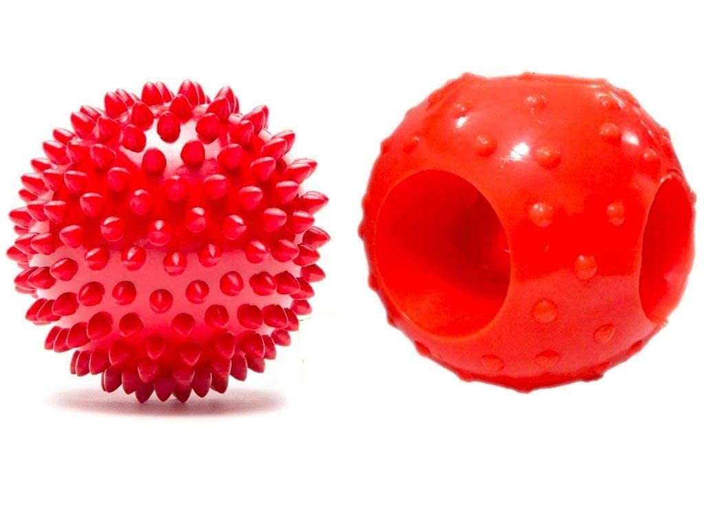 Dog Trust Natural Rubber Hole & Spiked Ball Dog Toy Combo, 3 Inches (Color May Vary) (B09C4M1M2Y) Amazon Price History, Amazon Price Tracker