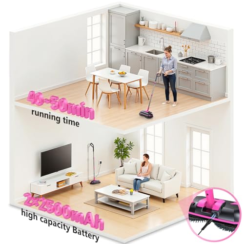 image for ScrubWiz Cordless Electric Mop, Electric Spin Mop with Water Spray, Po